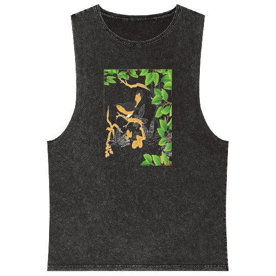 Bird Nature Mineral Wash Tank Tops