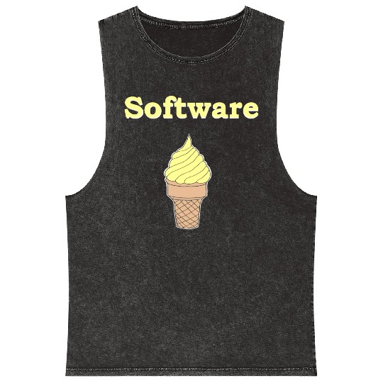 Software Vanilla Ice Cream Mineral Wash Tank Tops