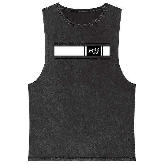 Jiu Jitsu White Belt Be Kind Work Hard Stay Humble Mineral Wash Tank Tops