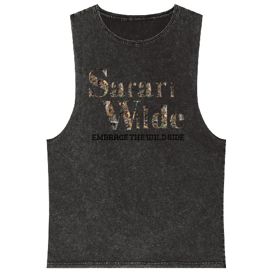 Safari Wilde Mossy Oak Camo Mineral Wash Tank Tops
