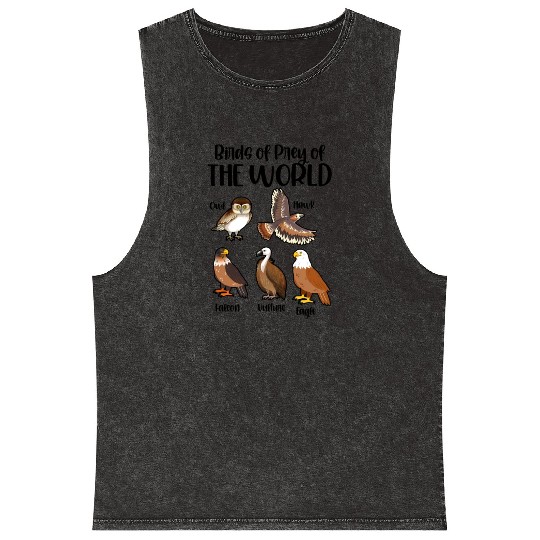 Birds of Prey Of The World Mineral Wash Tank Tops