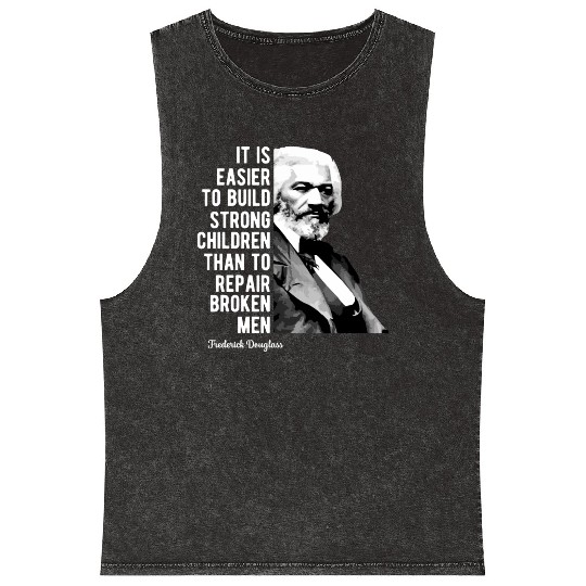 Frederick Douglass Quote For Black History Month Mineral Wash Tank Tops