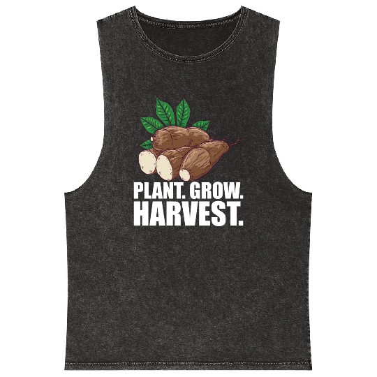 Cassava Farmer - Plant Grow Harvest Mineral Wash Tank Tops