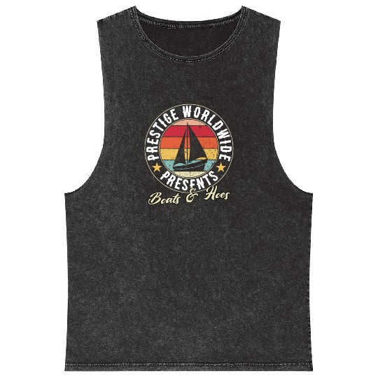 prestige worldwide presents boats and hoes Mineral Wash Tank Tops