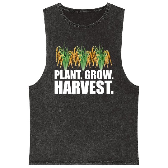 Rice Farmer - Plant Grow Harvest Mineral Wash Tank Tops