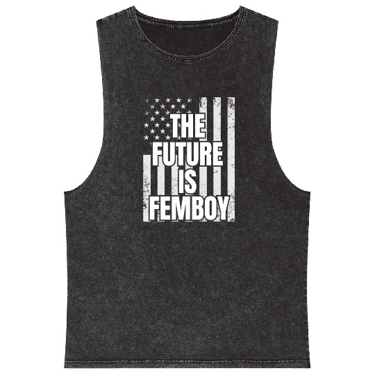 The Future Is Femboy Mineral Wash Tank Tops