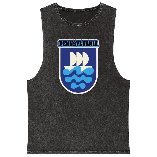 US States PENNSYLVANIA Mineral Wash Tank Tops