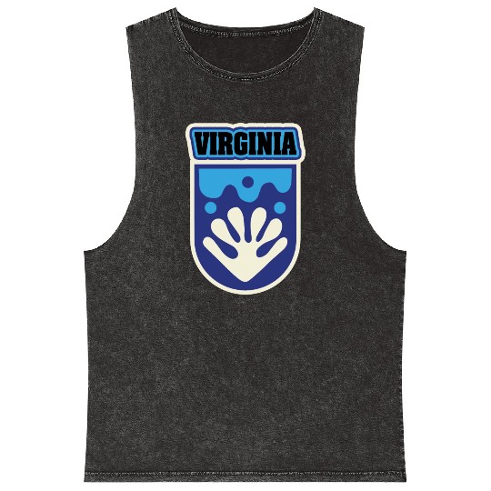 US States VIRGINIA Mineral Wash Tank Tops