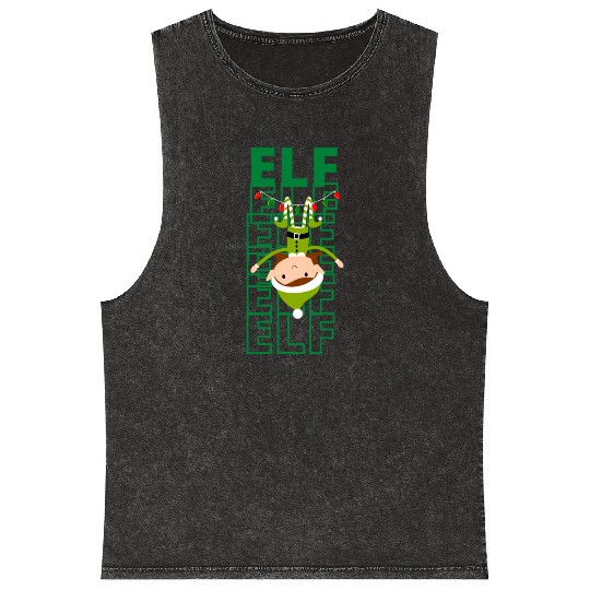 Elf Love Green Mineral Wash Tank Tops