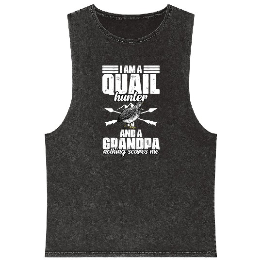 Funny Quail Hunting Hobby For Bobwhite Quail Mineral Wash Tank Tops