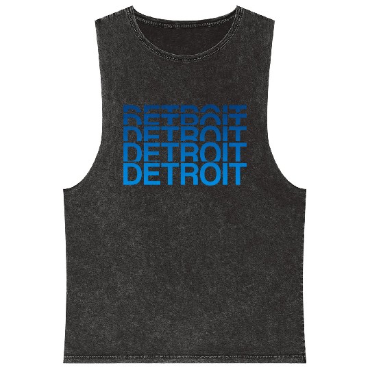 Detroit Michigan Mineral Wash Tank Tops
