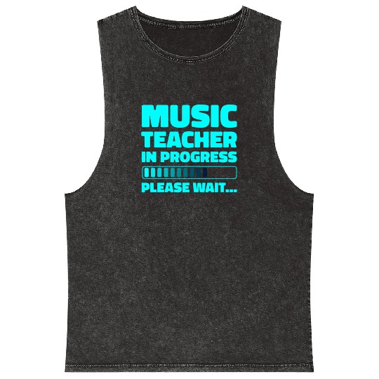 Music Teacher Mineral Wash Tank Tops