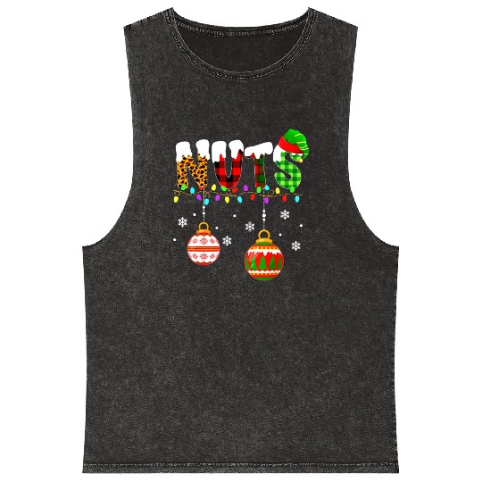 Funny Chest Nuts Couples Christmas Chestnuts Xmas Mineral Wash Tank Tops