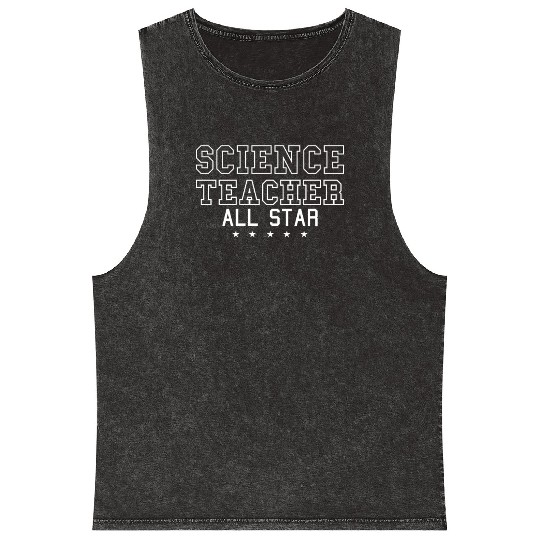 Science Scientist All Star Science Teacher Mineral Wash Tank Tops