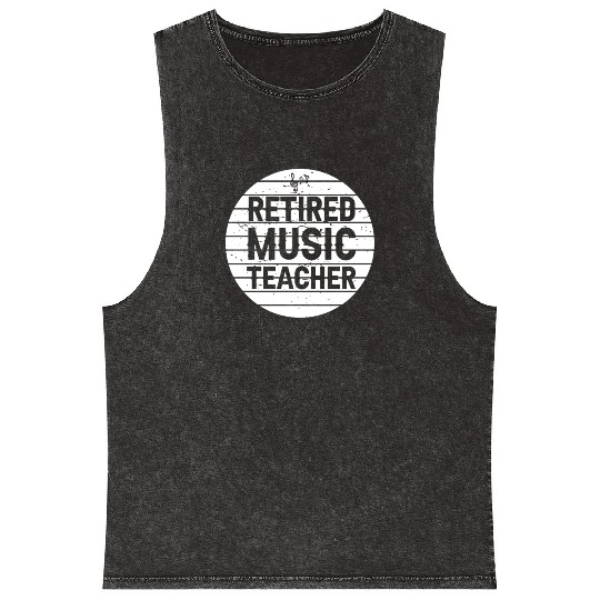 Music Teacher Mineral Wash Tank Tops