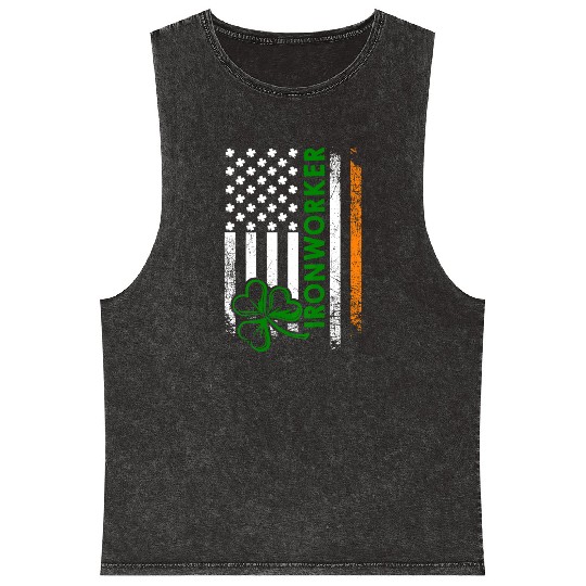 Im An Irish Ironworker Ironworker Mineral Wash Tank Tops
