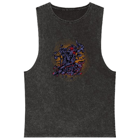 Iron Neon Bird Mineral Wash Tank Tops