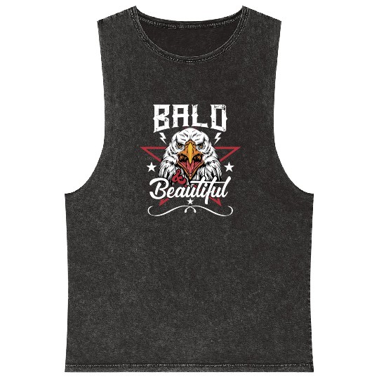Bald and Beautiful Mineral Wash Tank Tops