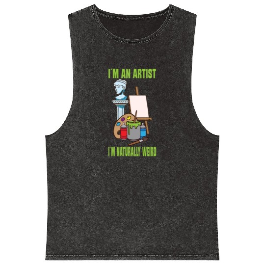 Artist Painting Painter Art Paint Art Teacher Mineral Wash Tank Tops