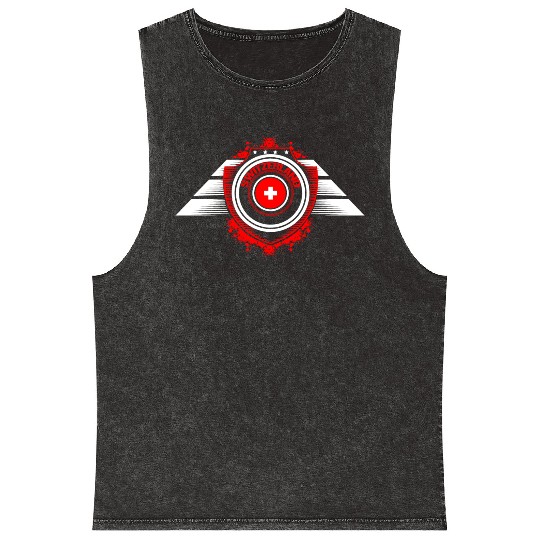 Switzerland Neutrality Proud Mineral Wash Tank Tops