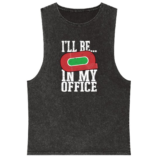 Track And Field Runner Athelitcs Running Sport Run Mineral Wash Tank Tops