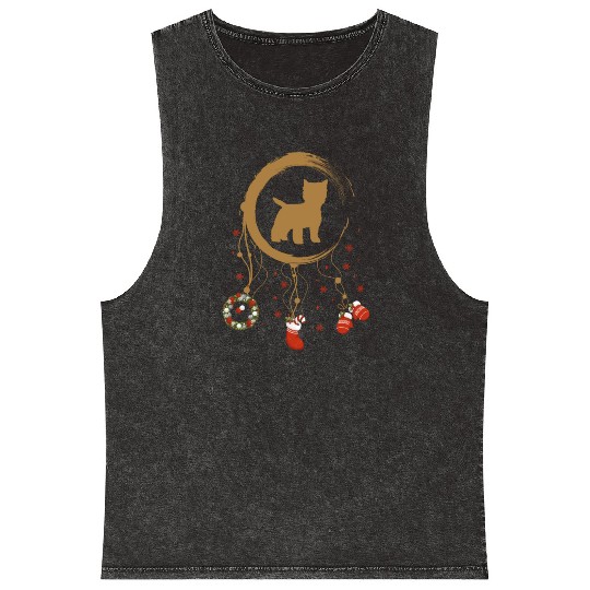 dog dreamcatcher Christmas West Highland Terrier Mineral Wash Tank Tops