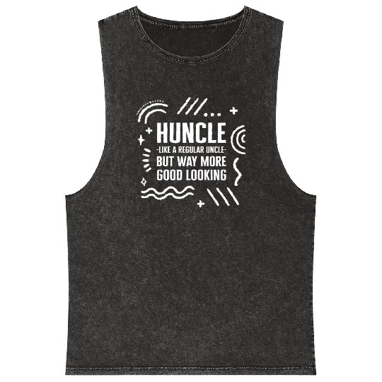 Uncle Mineral Wash Tank Tops Mineral Wash Tank Tops, Huncle Definition Funny Mineral Wash Tank Tops,