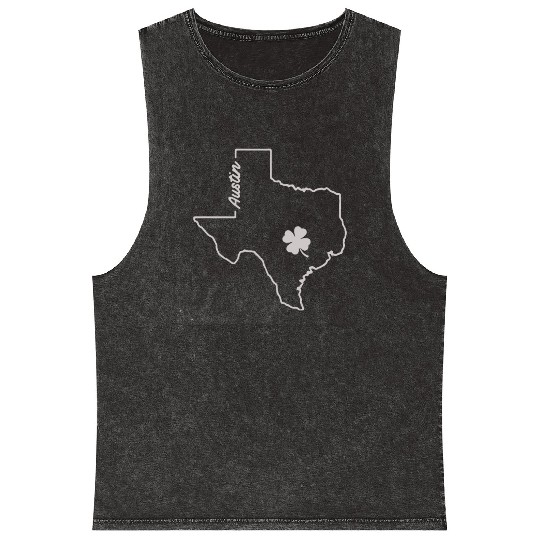 AUSTIN TEXAS SAINT Mineral Wash Tank Tops
