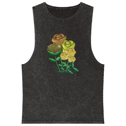 flowers bouquet symbol nature yellow Mineral Wash Tank Tops