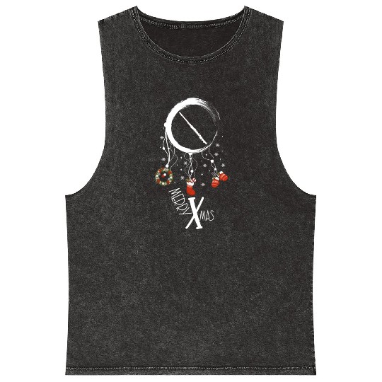 musical instrument dreamcatcher Christmas Clarinet Mineral Wash Tank Tops