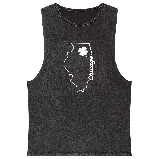 CHICAGO ILLINOIS SAINT Mineral Wash Tank Tops