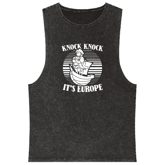 Columbus Day 1492 Mineral Wash Tank Tops