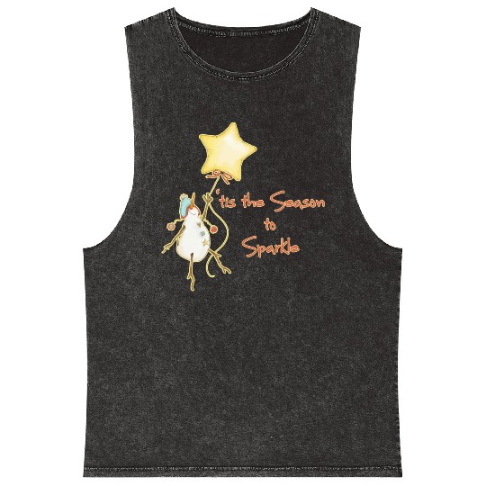 'tis the season to sparkle Mineral Wash Tank Tops