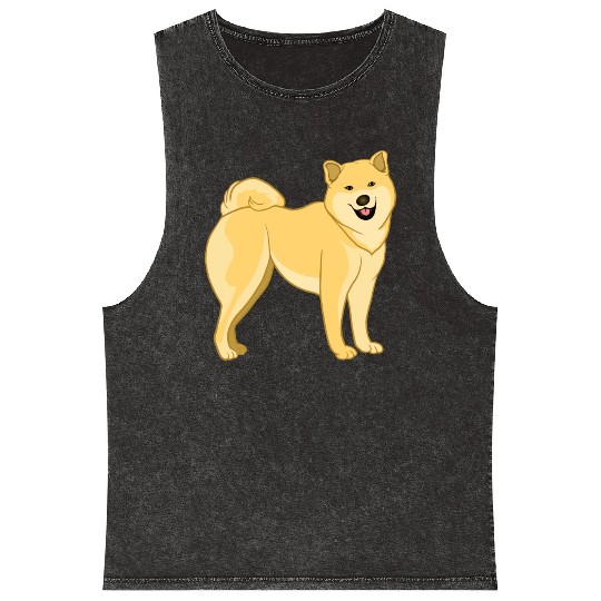 Shiba Inu Cute Puppy Dog Owners Pet Lover Gifts Mineral Wash Tank Tops