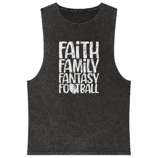 Faith Family Fantasy Football 3 Mineral Wash Tank Tops
