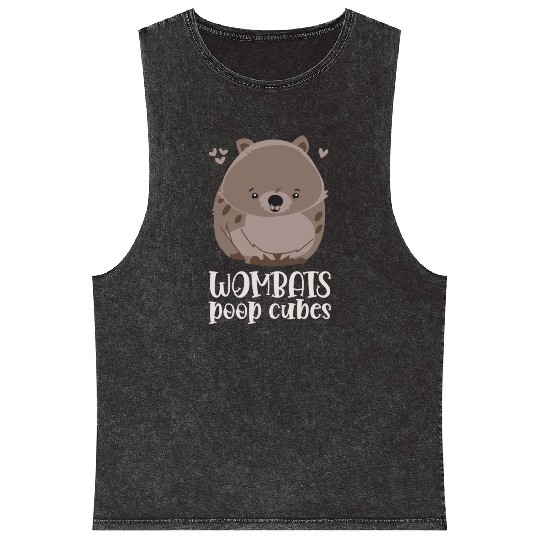 Combat Wombat For A Wombats Lover Mineral Wash Tank Tops