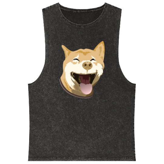 Shiba Inu Happy Dog Owners Pet Lover Gift Ideas Mineral Wash Tank Tops