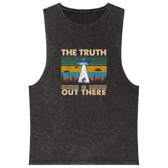 The Truth Is Out There Storm Raid Area 51 Alien Mineral Wash Tank Tops