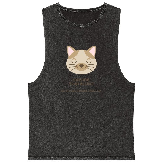The perfect Cat Mom Mineral Wash Tank Tops