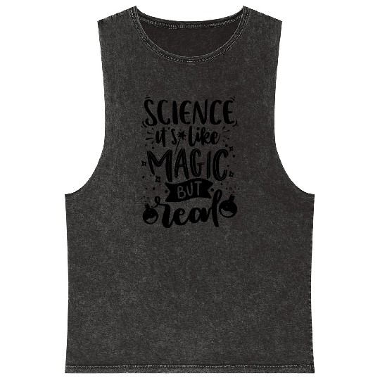 Science Magic Nerd Geek Teacher Student Gift Ideas Mineral Wash Tank Tops