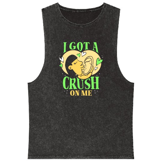 I Got A Crush On Me Positive Myself Self Love Mineral Wash Tank Tops