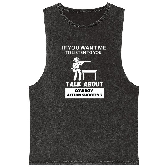 Cowboy Action Shooting Mineral Wash Tank Tops
