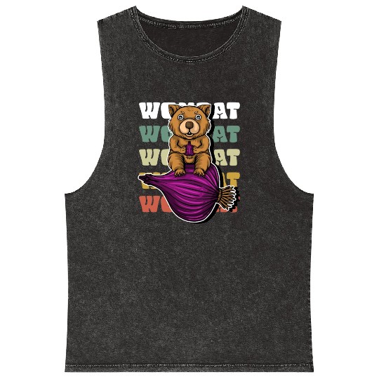 Wombat Onion - Wombat Onion Mineral Wash Tank Tops