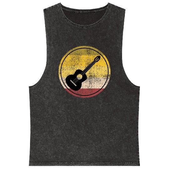 Acoustic Guitar Player Music Musician Guitarist Mineral Wash Tank Tops
