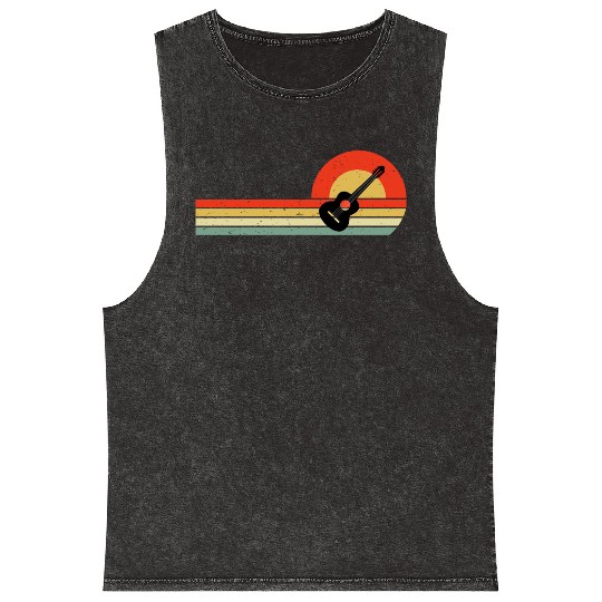 Acoustic Guitar Player Music Musician Guitarist Mineral Wash Tank Tops