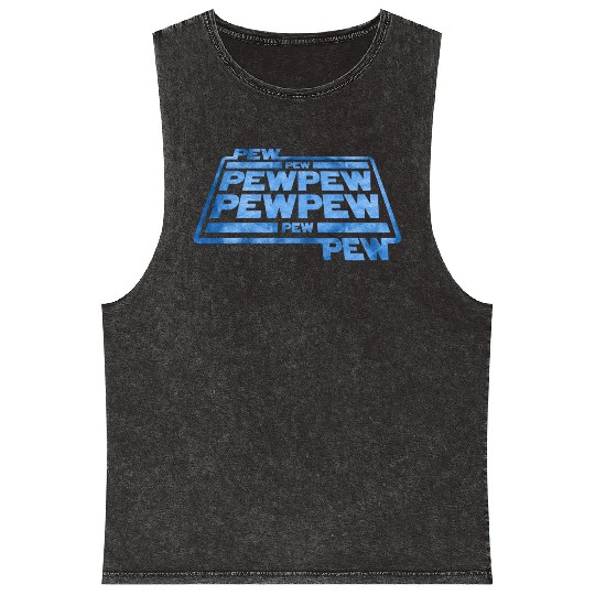 Pew Pew Pew Mineral Wash Tank Tops