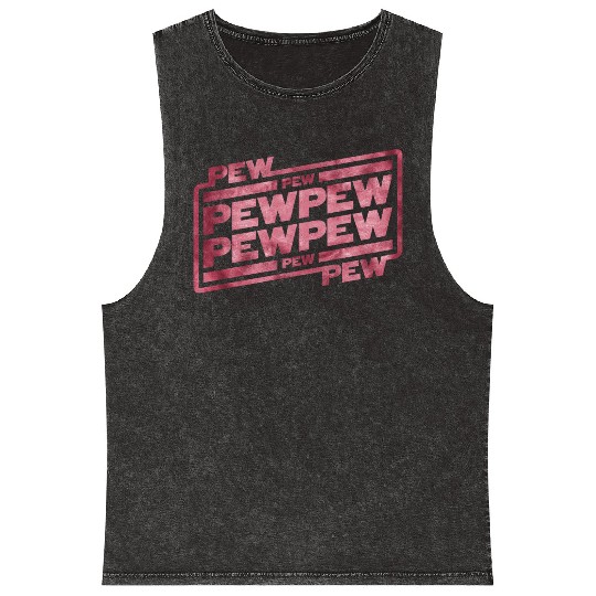 Pew Pew Pew Mineral Wash Tank Tops