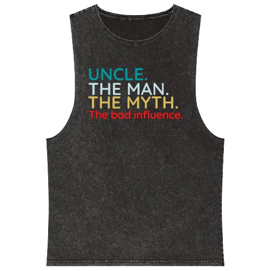 Uncle Mineral Wash Tank Tops, Crazy Uncle Mineral Wash Tank Tops, Funny for Uncle