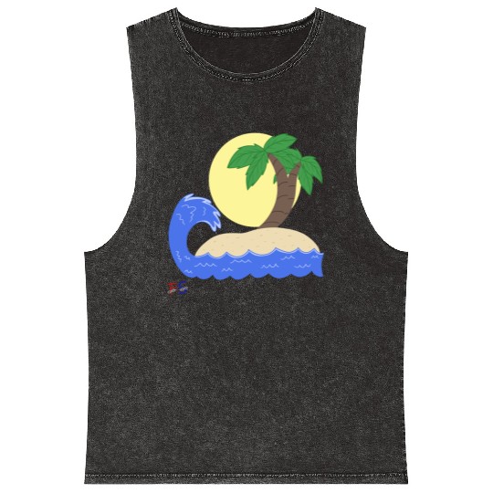 Son of a Beach Mineral Wash Tank Tops