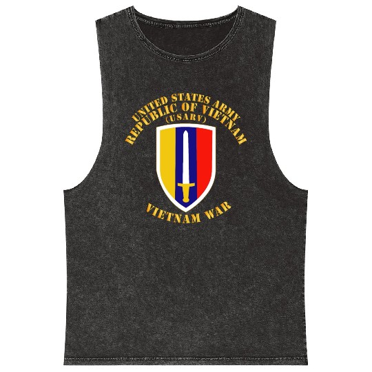 Army US Army Vietnam USARV Vietnam War Mineral Wash Tank Tops